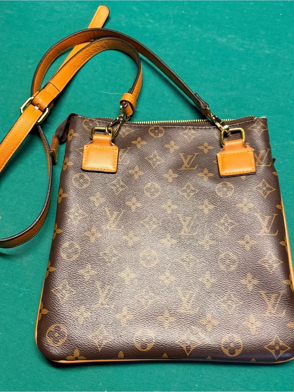Louis Vuitton Monogram Interior Patch in Tan and Brown